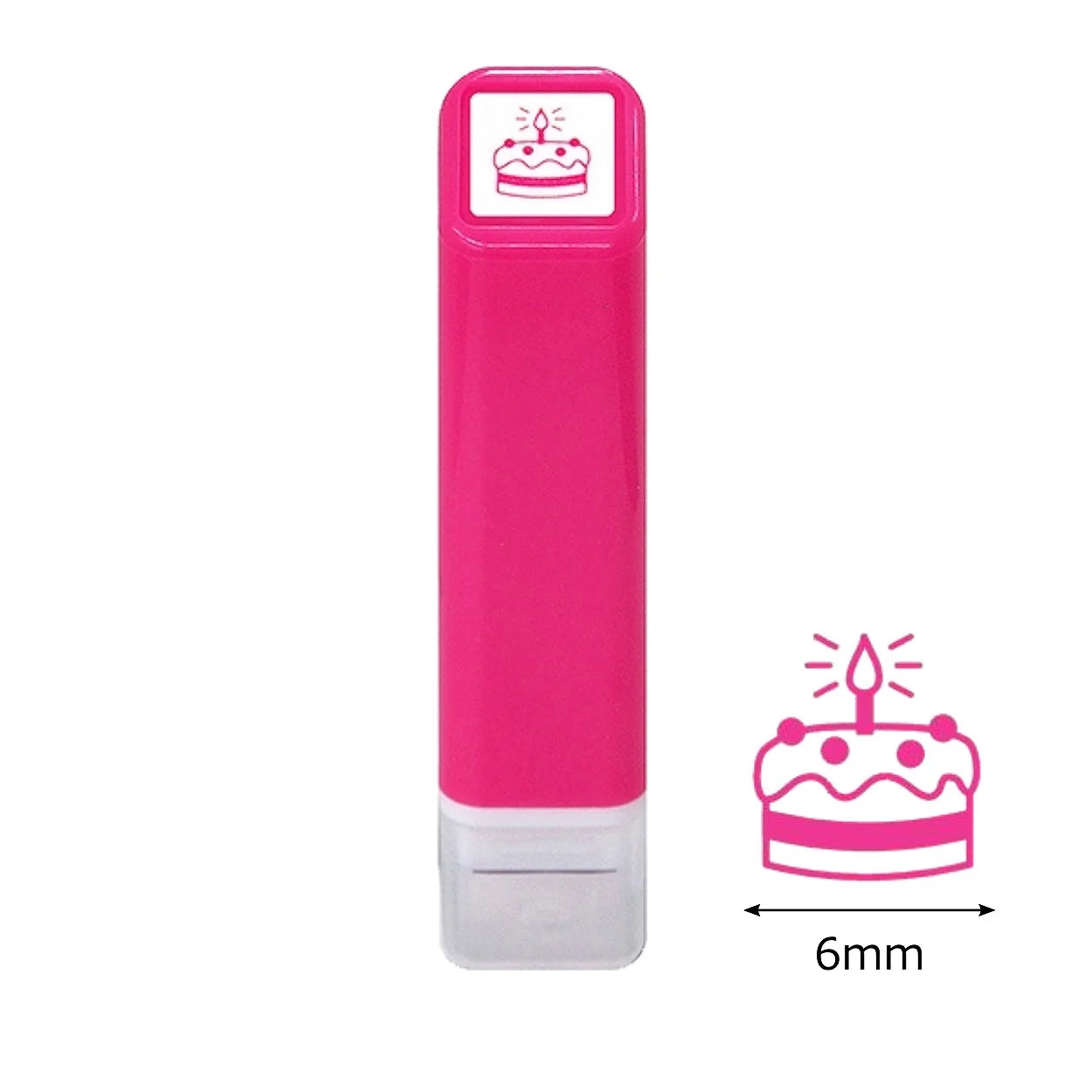 Birthday Cake Mini Self Inking Stamp