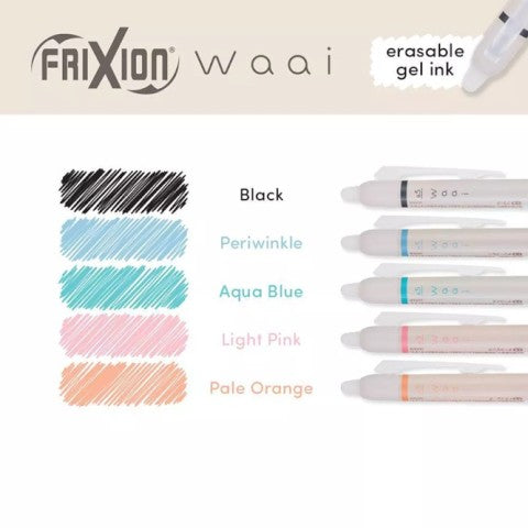 Pilot Frixion Waai Click Gel Pen .5 - 5 Color Pack