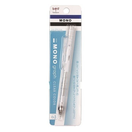 Tombow Mono Graph Mechanical Pencil 0.5- Clear Transparent