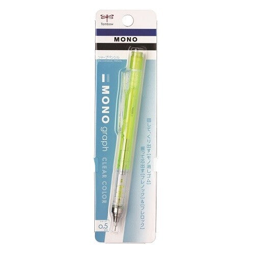 Tombow Mono Graph Mechanical Pencil 0.5- Clear Neon