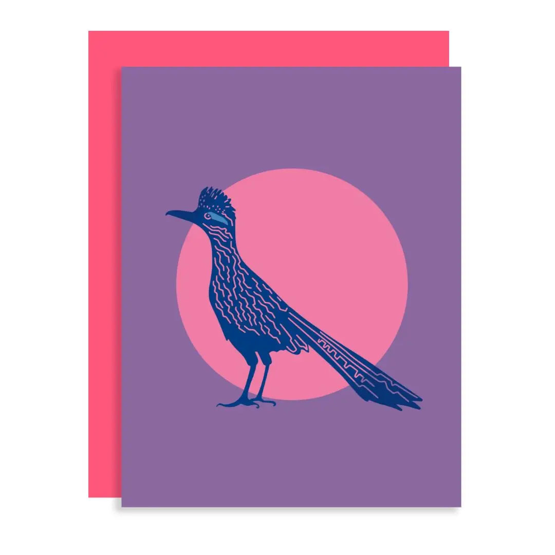 Roadrunner -Greeting Card by Coachella Valerie