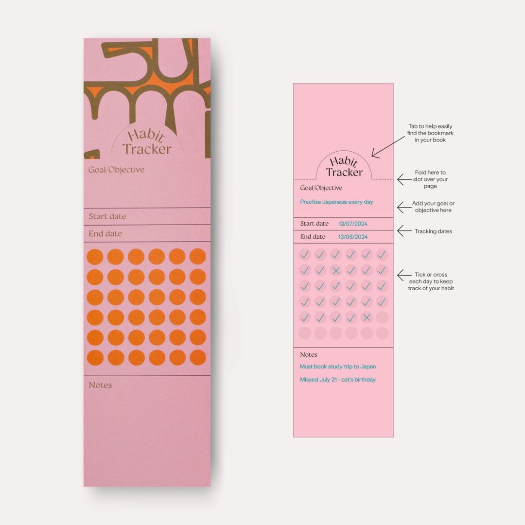 Hinoki Habit Tracker - Bookmark Set - Completist