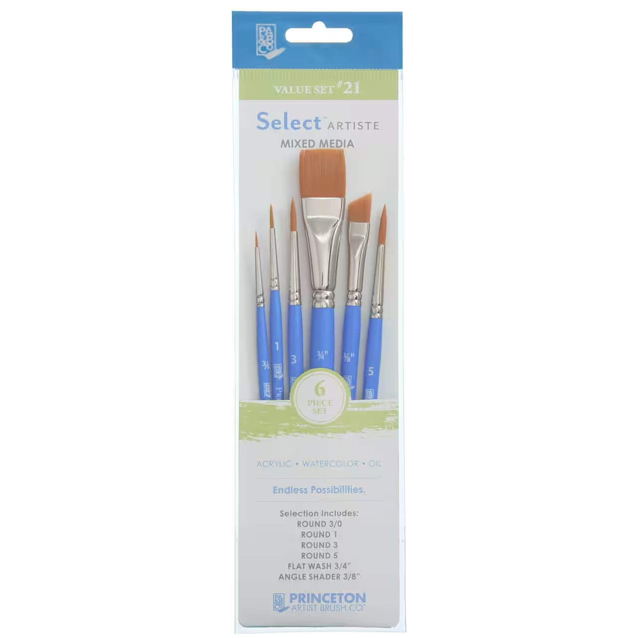 Princeton Select™ Artiste Brush Set – 6 Piece
