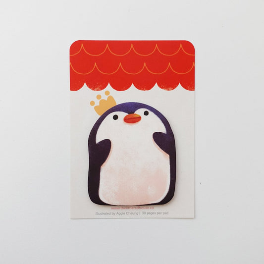 Penguin King Die Cut Sticky Note