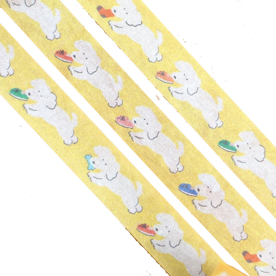 Dog Stealing Slippers Washi Tape