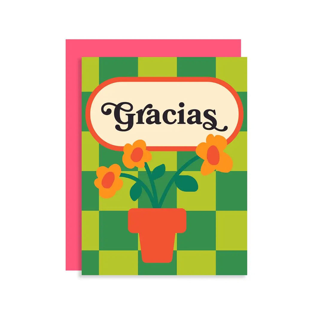 Gracias-Greeting Card by Coachella Valerie