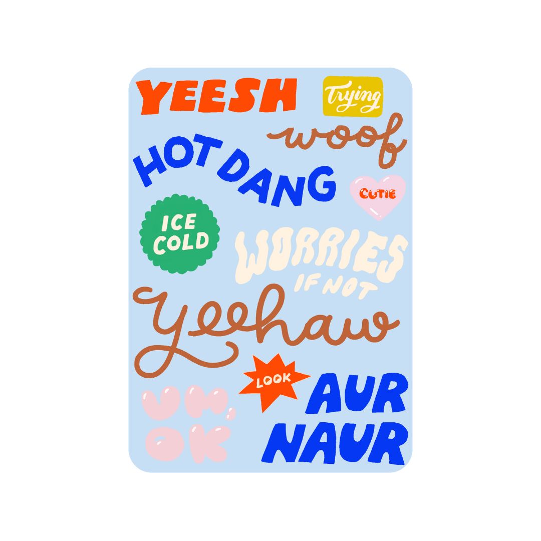 Say Something Stickers Iron-On Art - Hot Dang Press