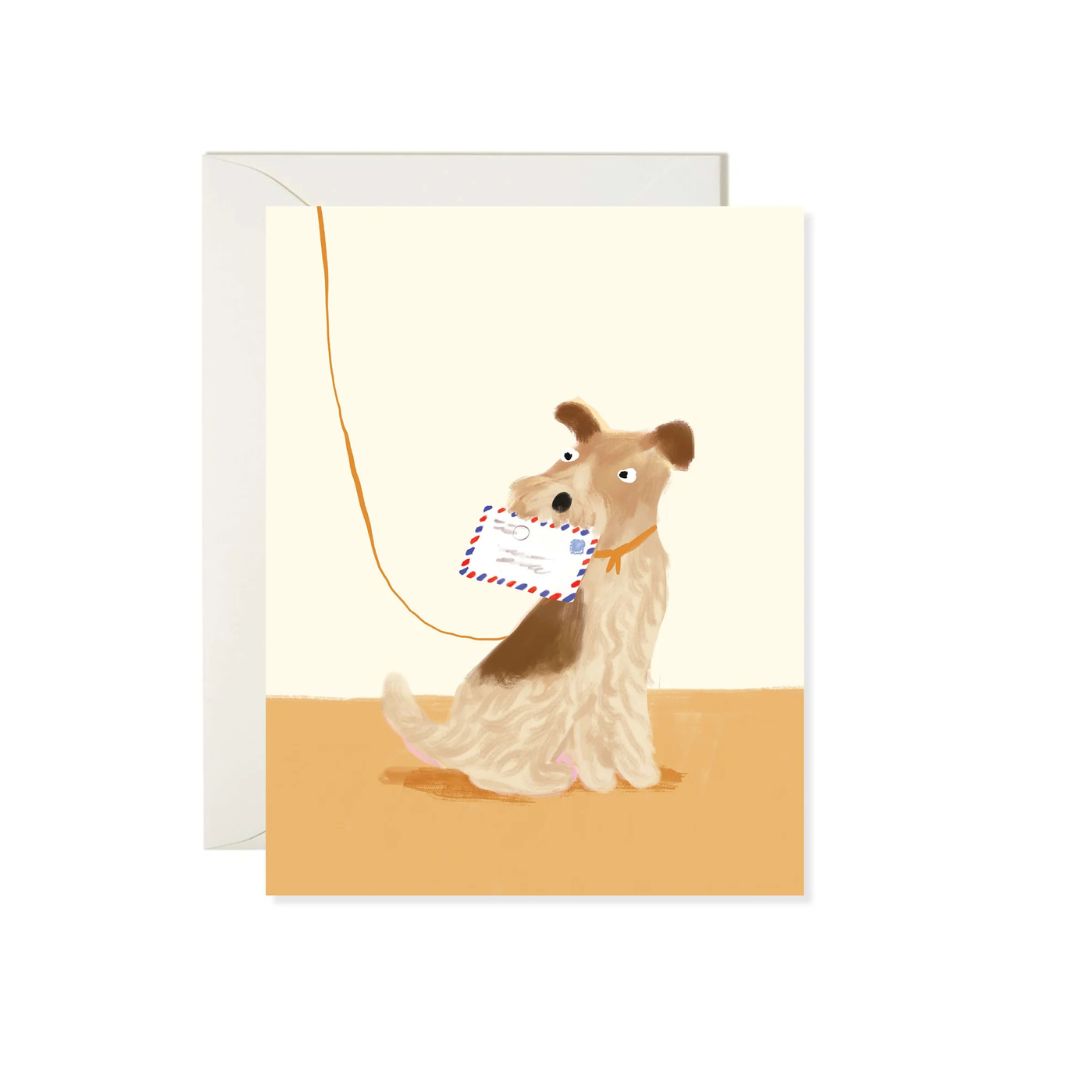 Mail Dog - Greeting Card - Karen Schipper