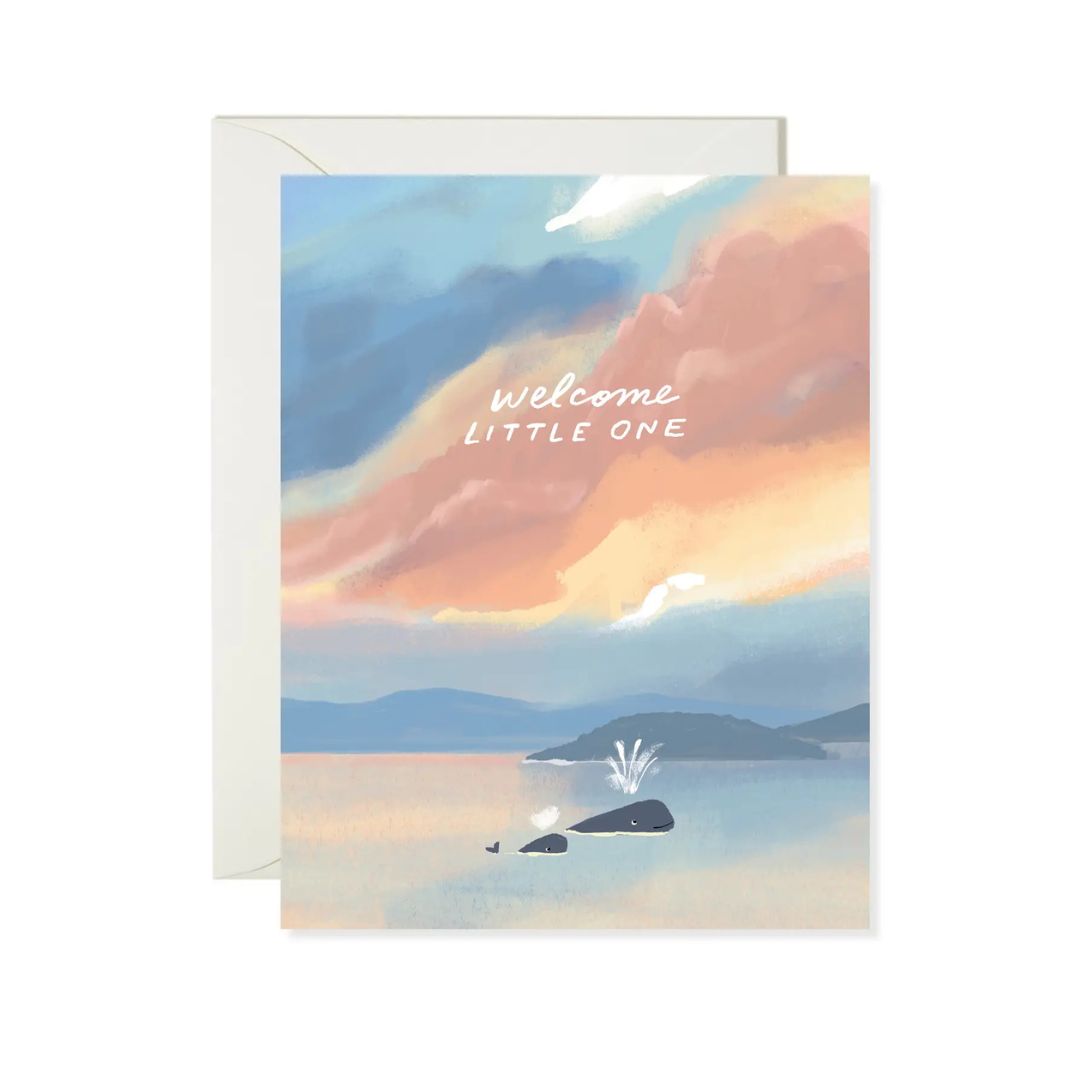 Whale Baby - Greeting Card - Karen Schipper