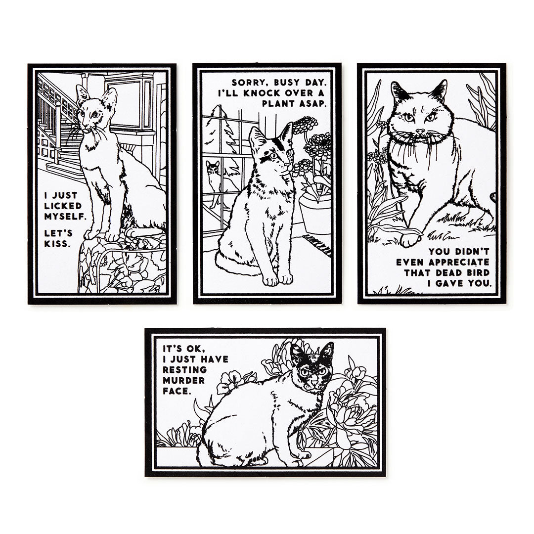 Moody Cats Magic Velvet Coloring Set
