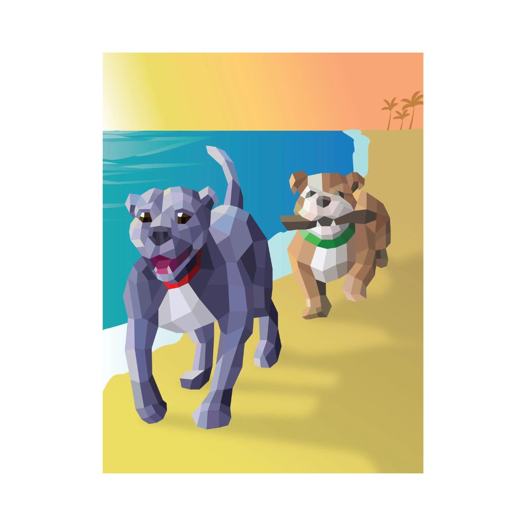 Paint by Sticker: Dogs