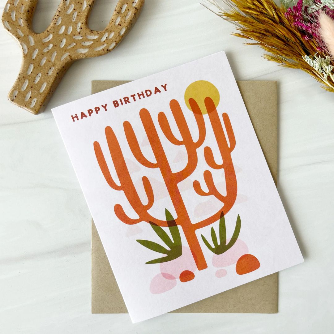 Cactus Grande Birthday - Greeting Card - Paper Parasol Press