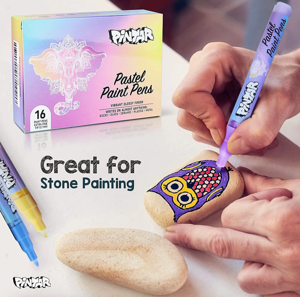 Pintar Acrylic Pastel Paint Pens -16 colors- 0.7mm Ultra Fine Tips