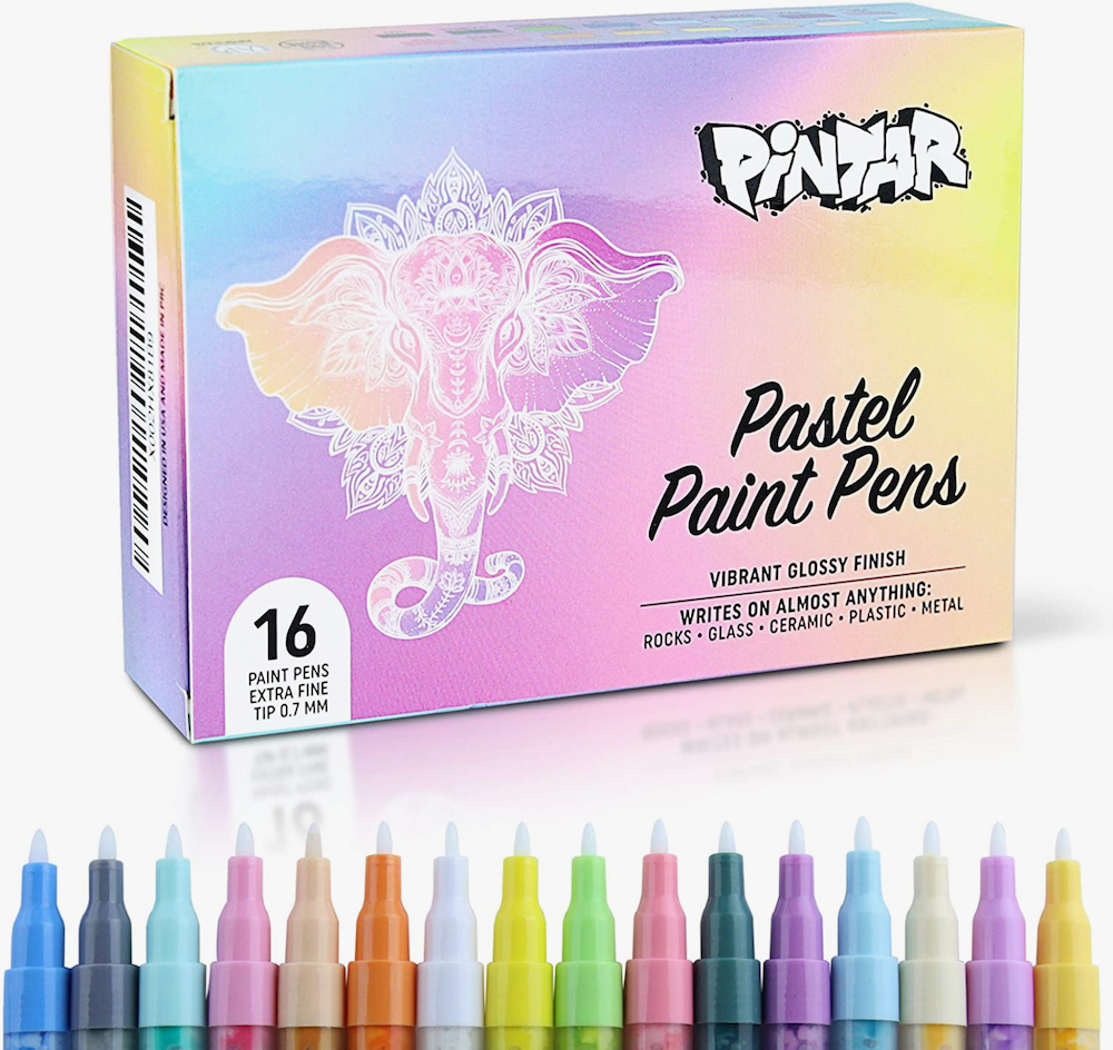 Pintar Acrylic Pastel Paint Pens -16 colors- 0.7mm Ultra Fine Tips