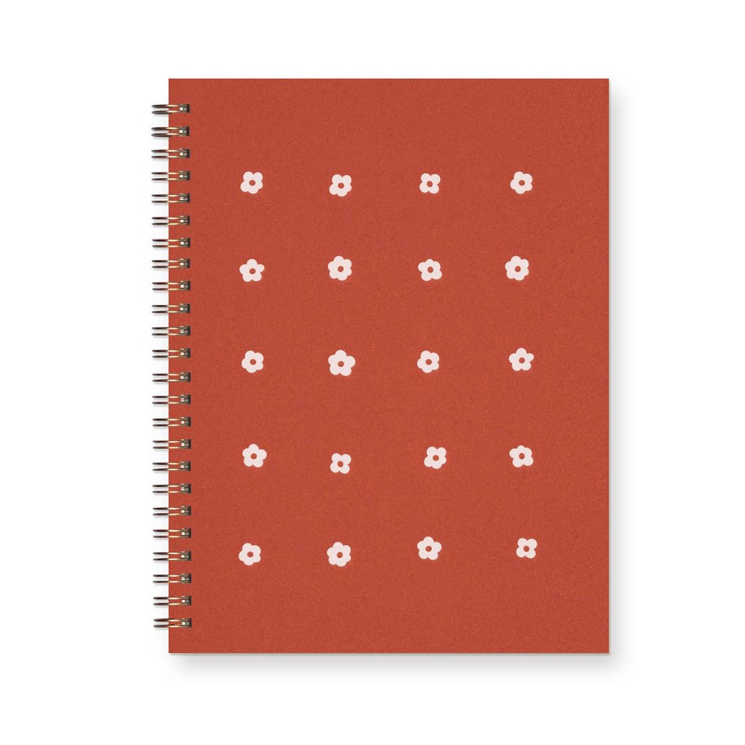 Flower Grid Lined Journal - Ruff House Print Shop