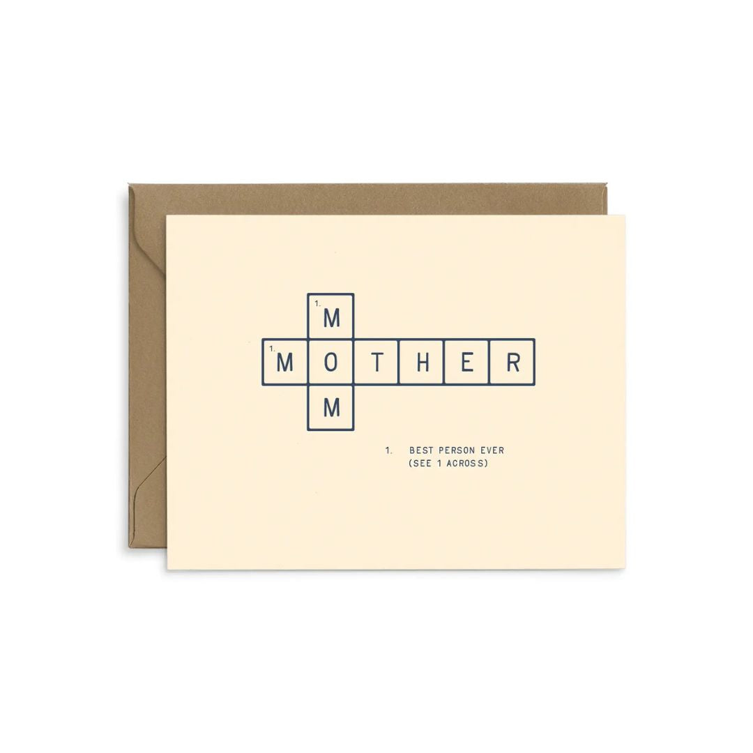 Mom Crossword - Mothers Day Card - Ruff House