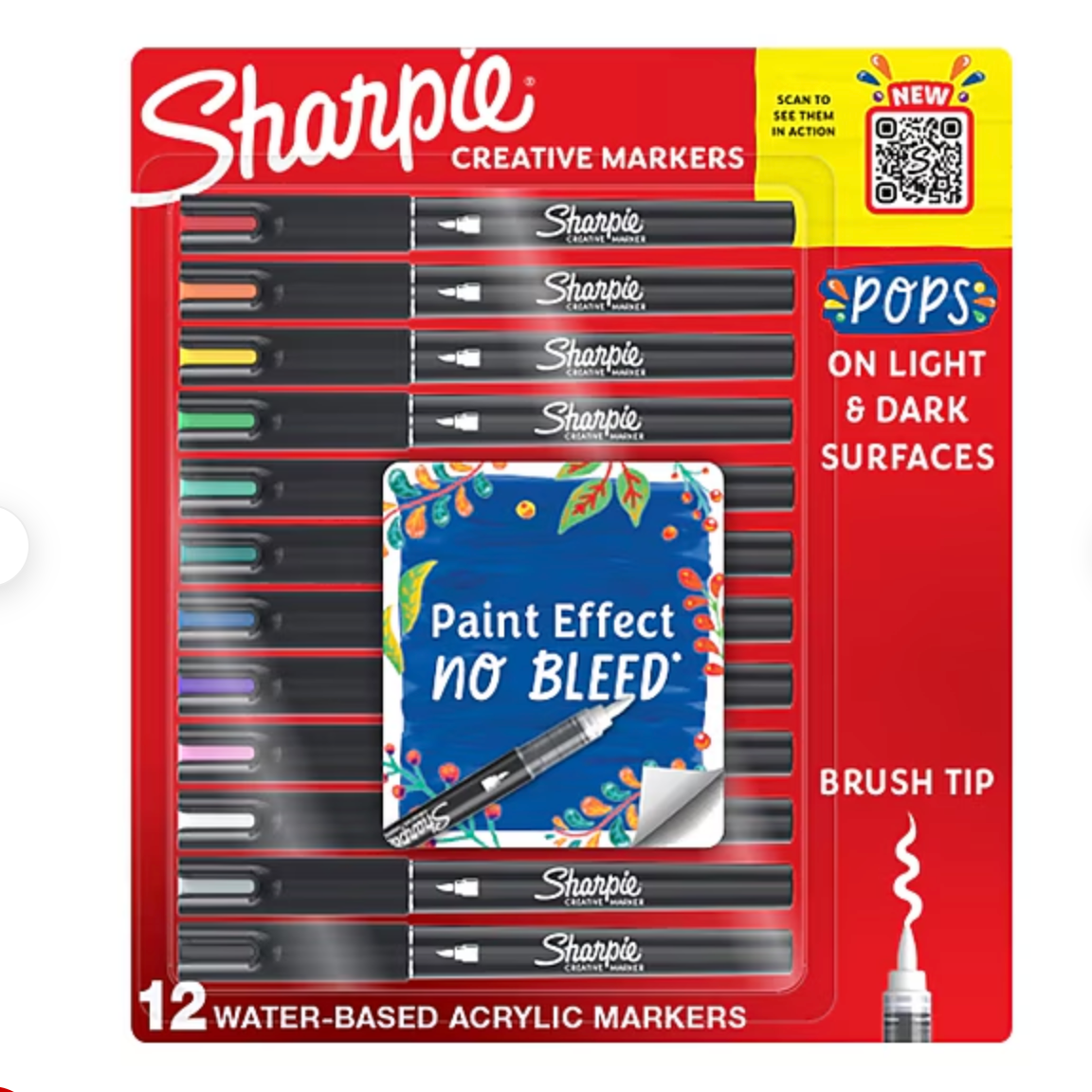 Sharpie Brush Paint Pens 12 pc Set