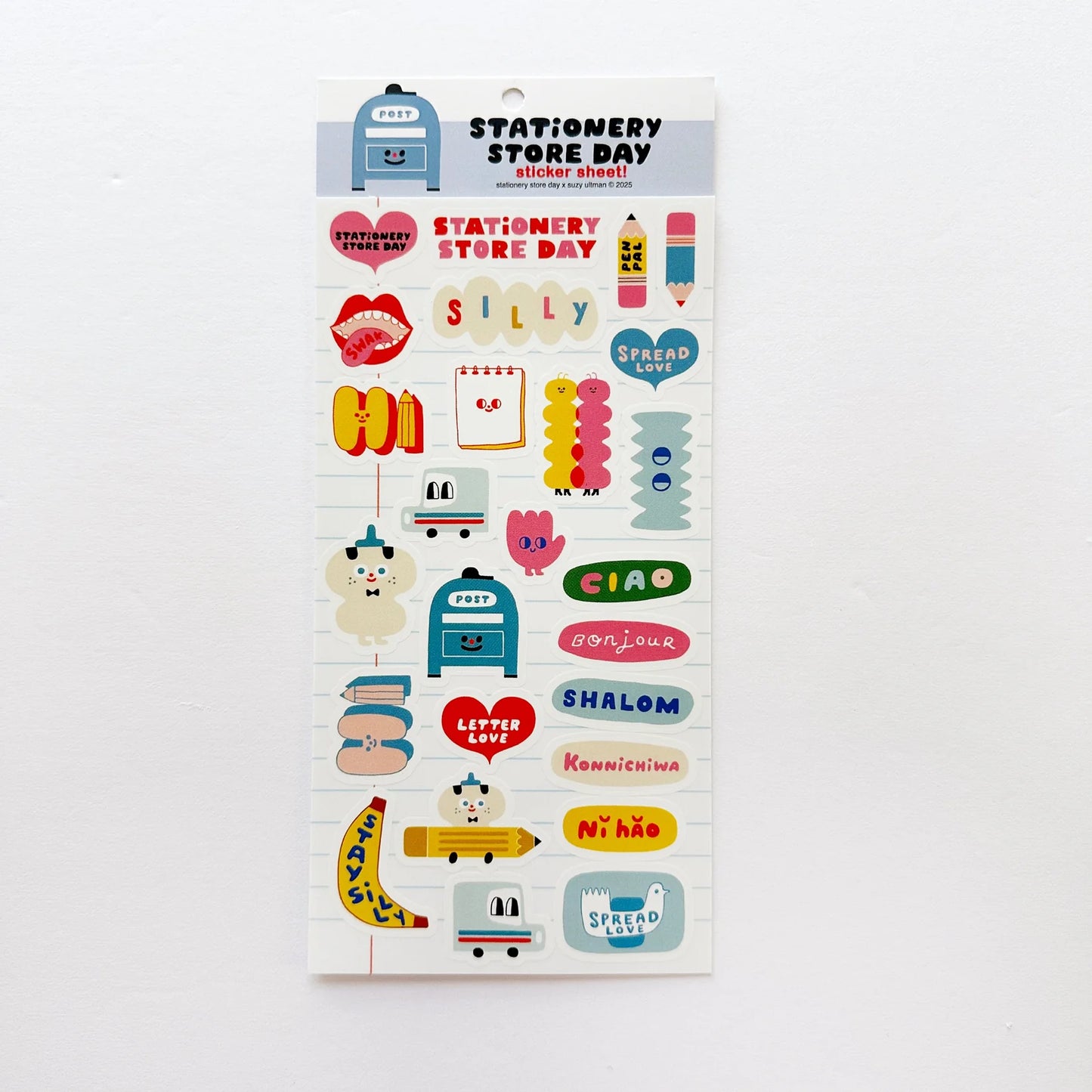 Suzy's Cuties Sticker Sheet- Stationery Store Day