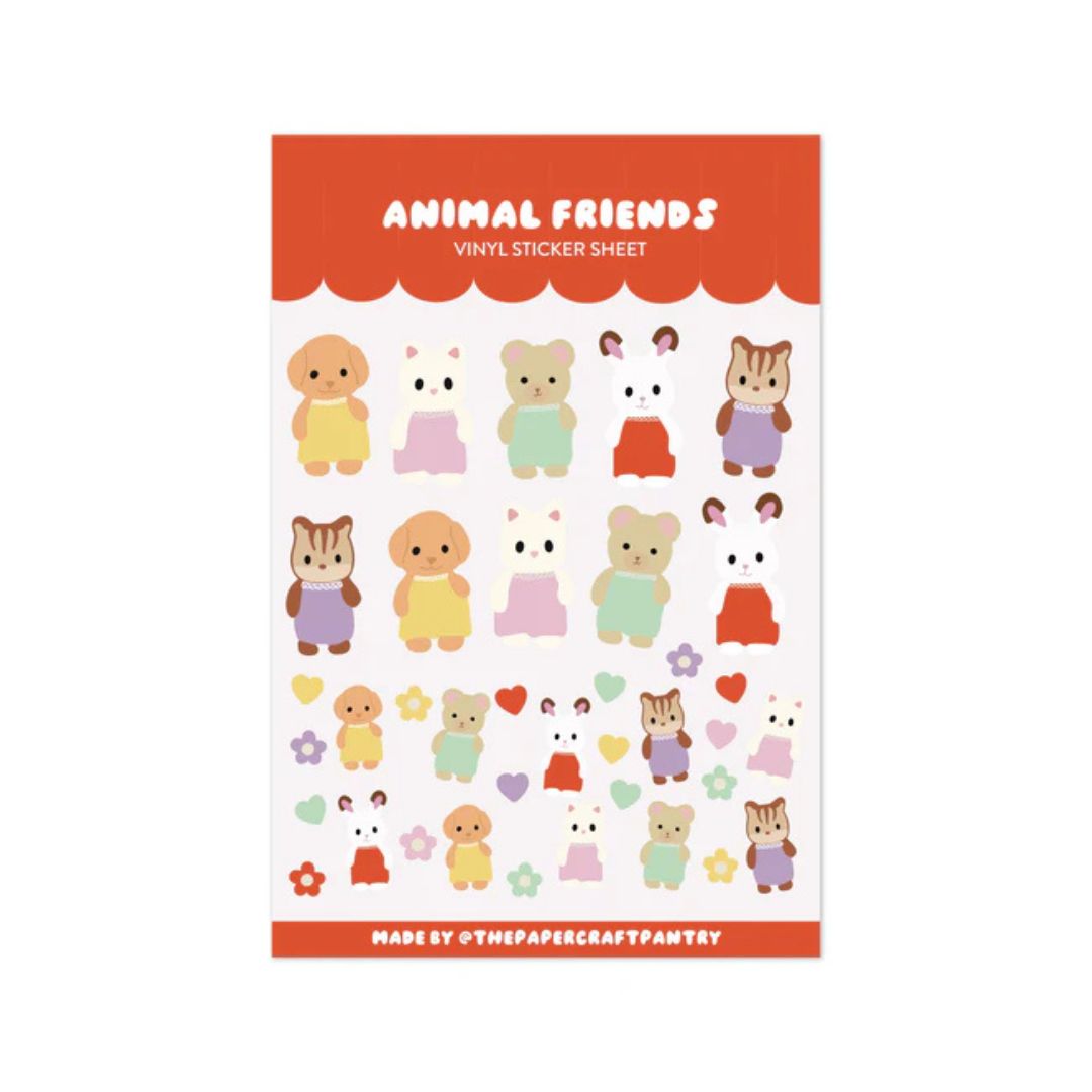 Animal Friends - Sticker Sheet - Paper + Craft Pantry