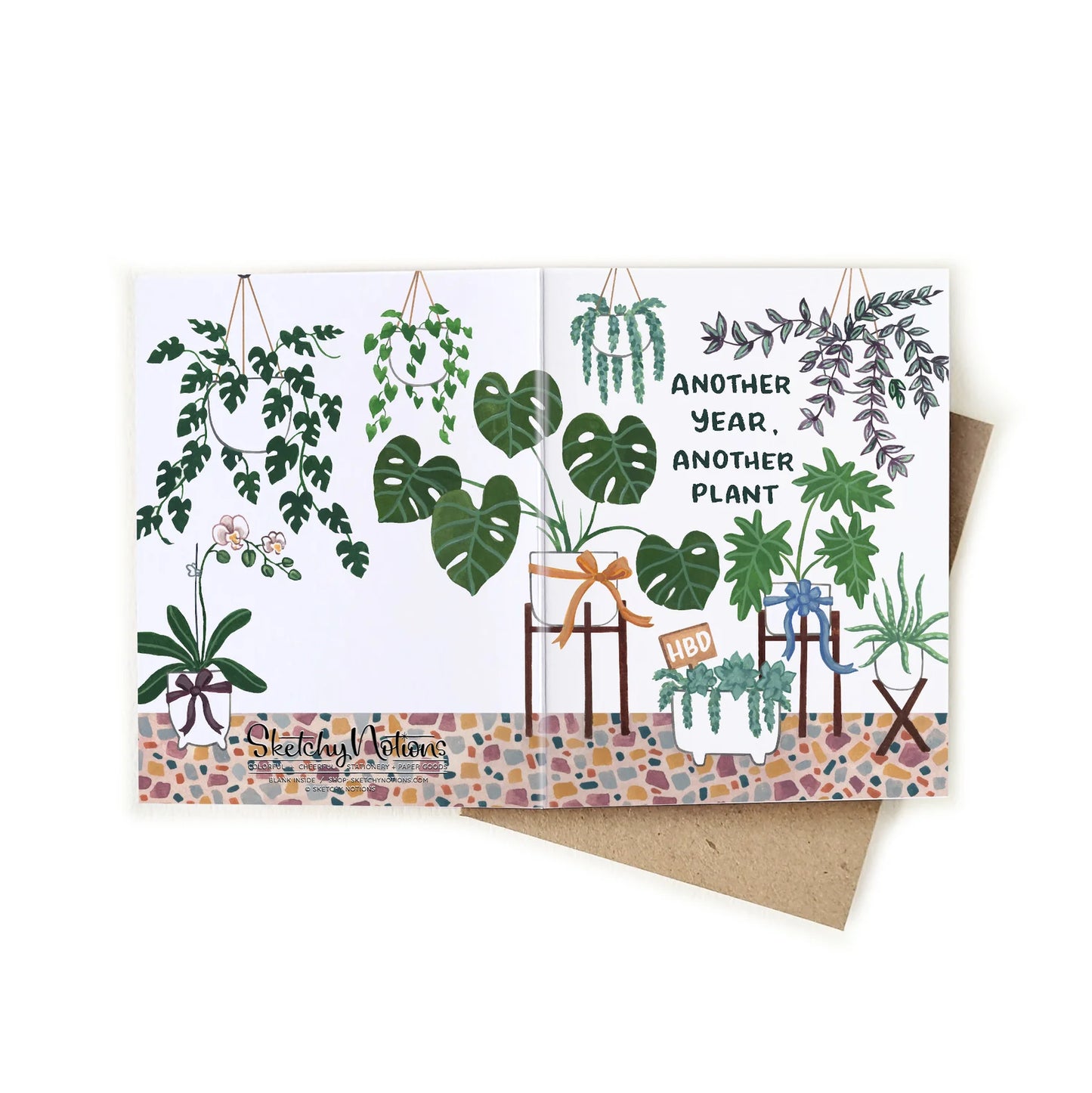 Another Year, Another Plant - Card - Sketchy Notions