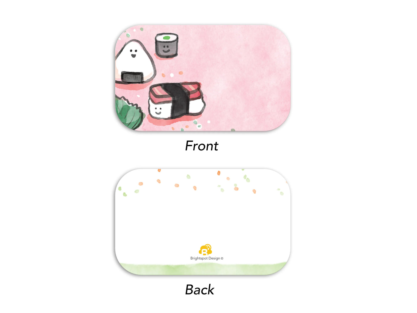Sushi Stationery Note Cards, Washi, and Enamel Pin Gift Set