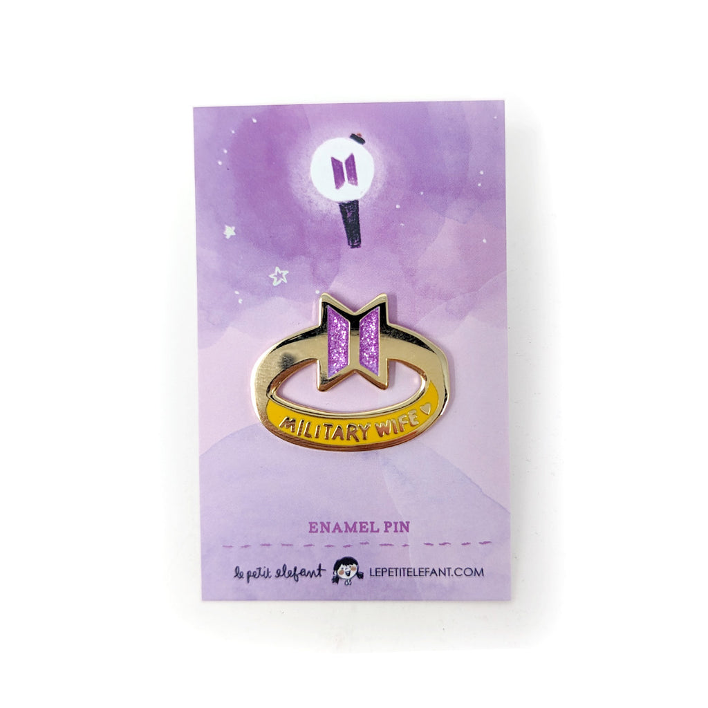 BTS Military Wife - Enamel Pin - Le Petit Elefant