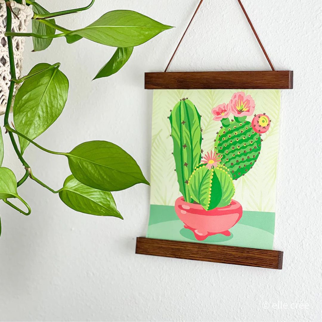 Cacti in a Bowl Paint-By-Number