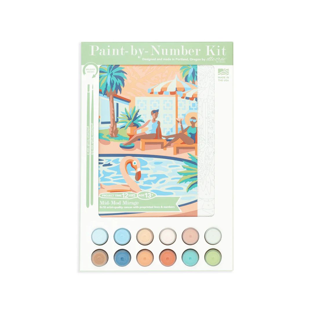 Mid-Mod Mirage Poolside Paint-By-Number
