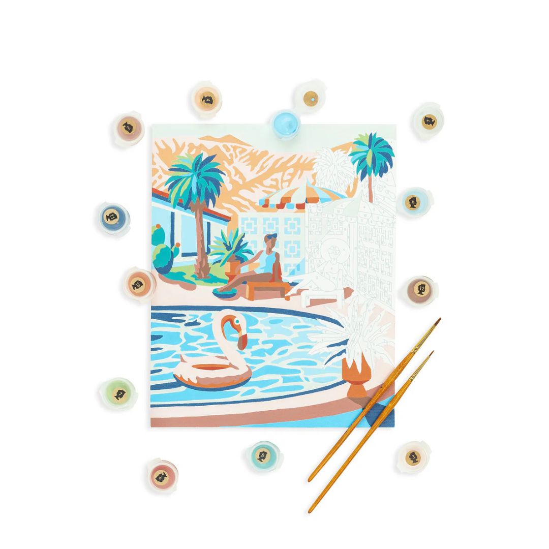 Mid-Mod Mirage Poolside Paint-By-Number