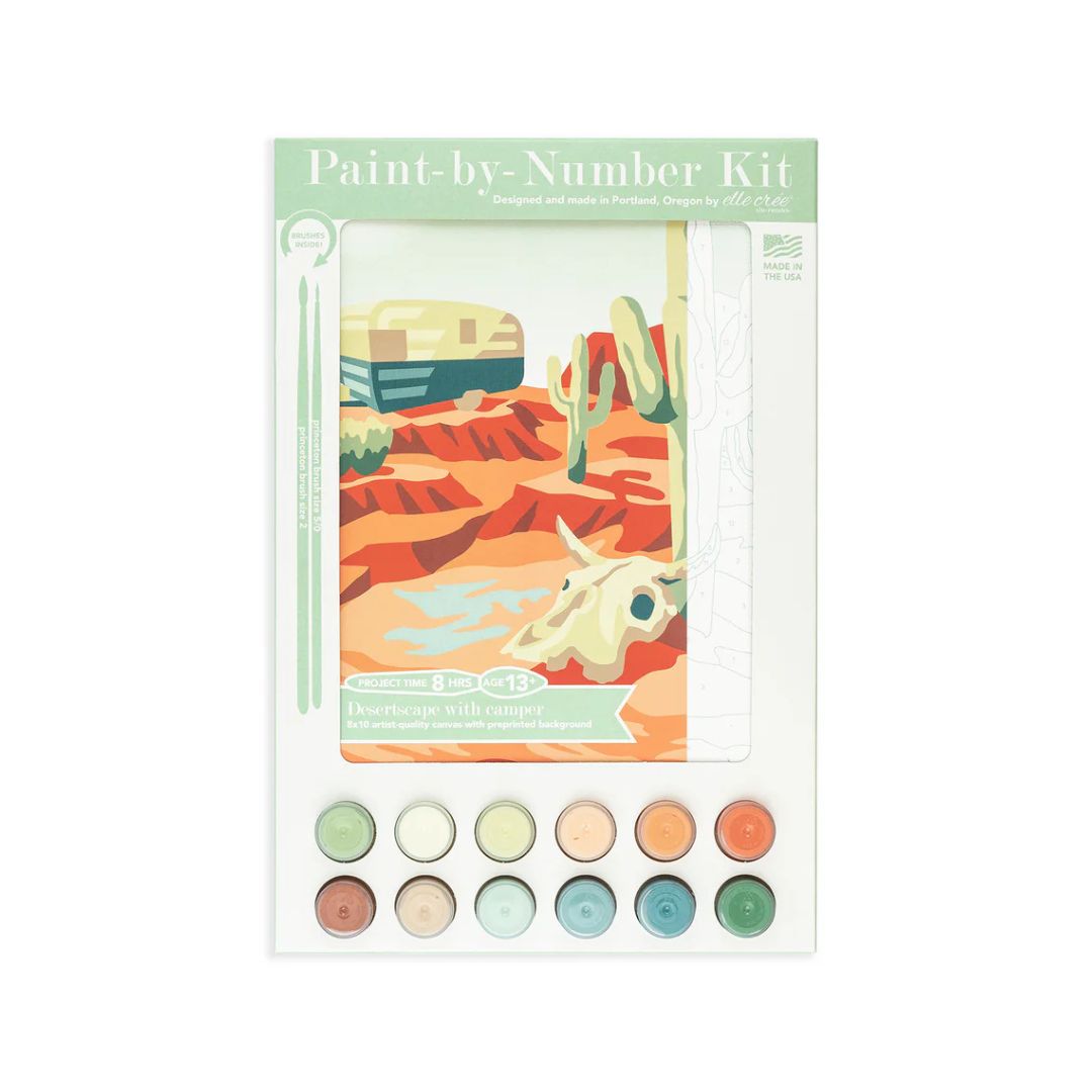 Desertscape Camper Paint-By-Number