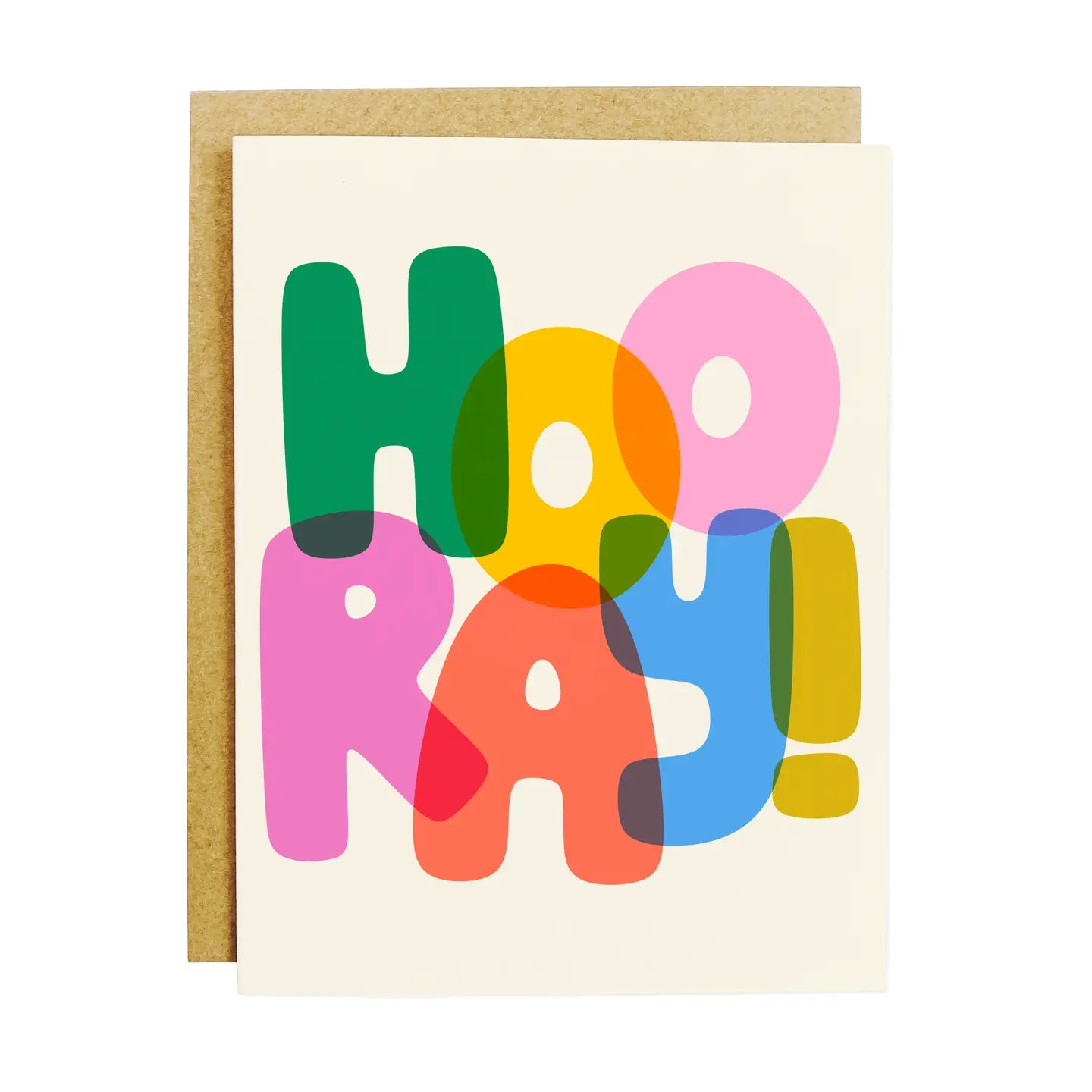 Rainbow Hooray Greeting Card
