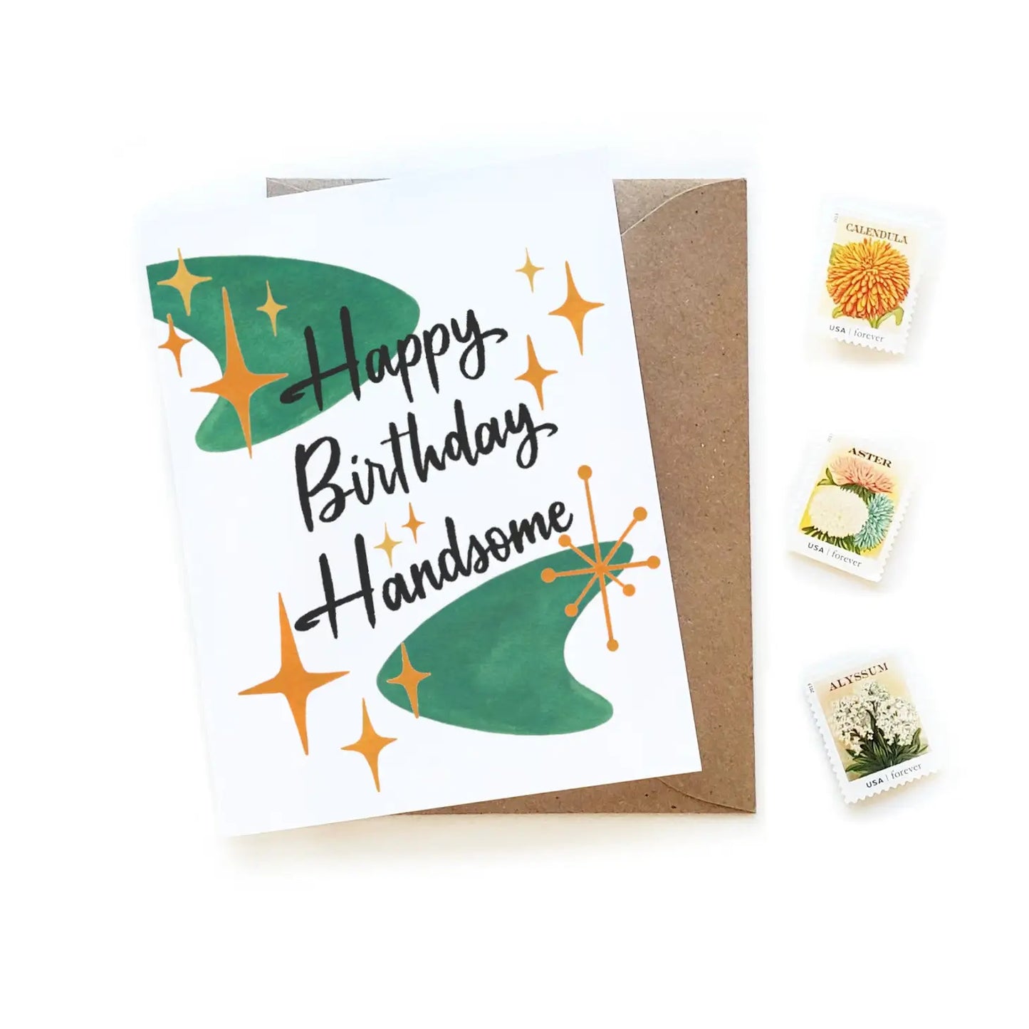 Happy Birthday Handsome - Card - Sketchy Notions