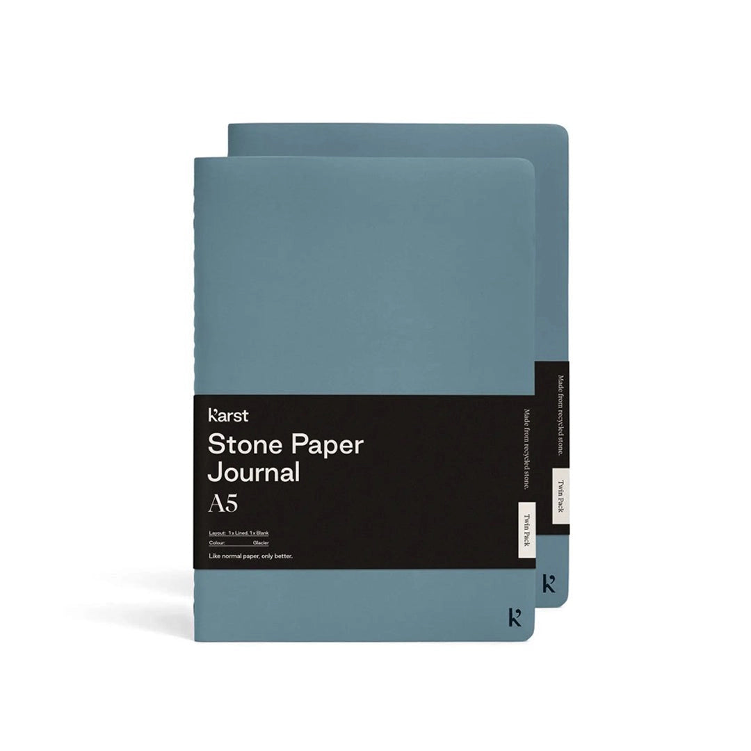 A5 Softcover Stone Paper Daily Journal Twin Pack