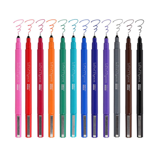 a photo of all the pens with a little swatch of the different colors