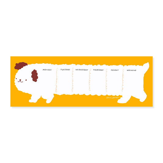Long Dog Weekly Desk Planner