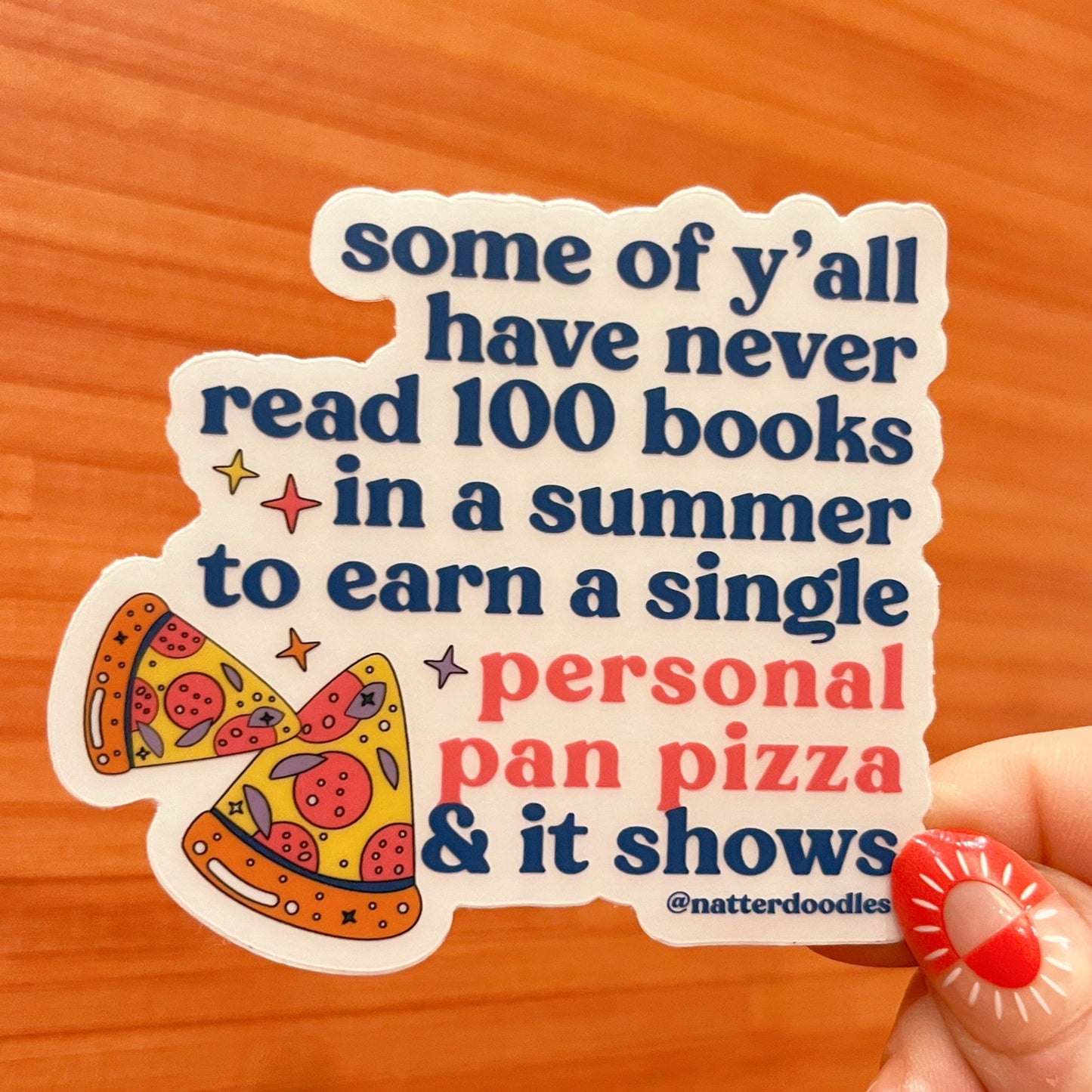 Personal Pan Pizza - Sticker by NatterDoodle