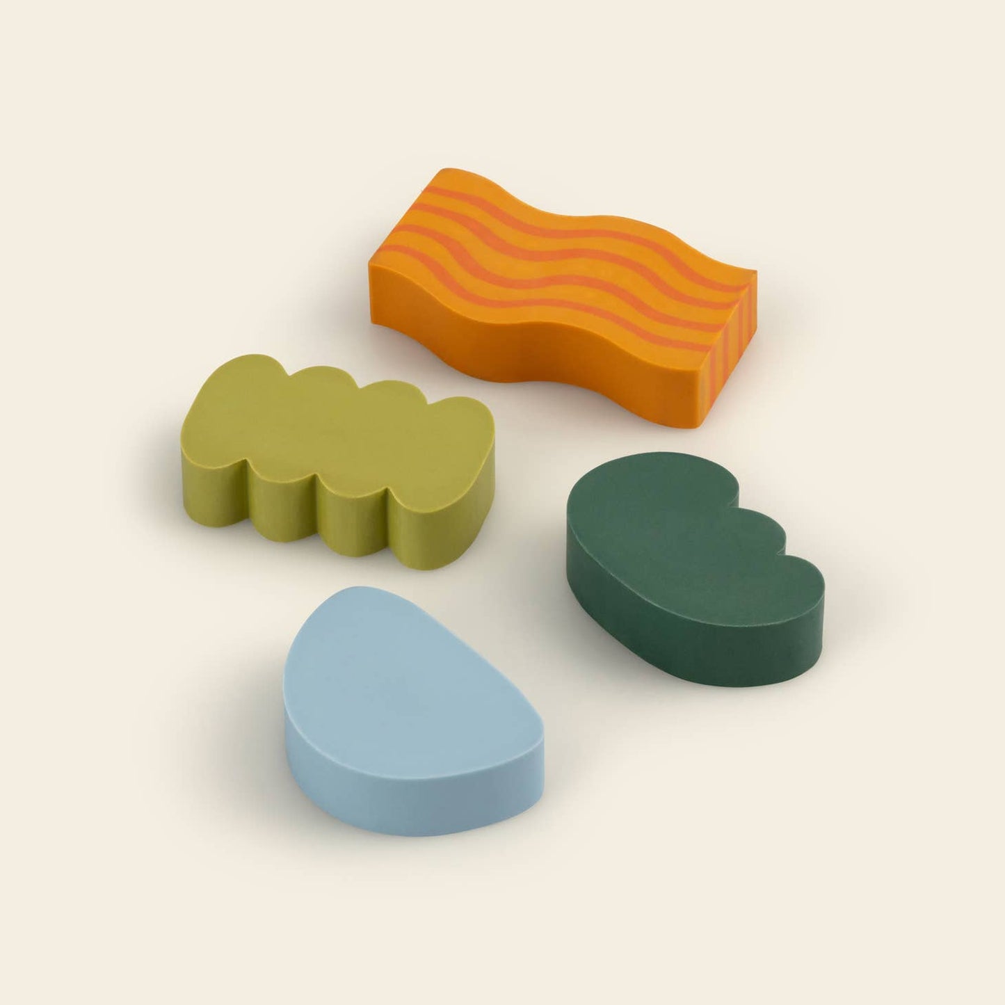 Curious Shape Eraser Set - Papier