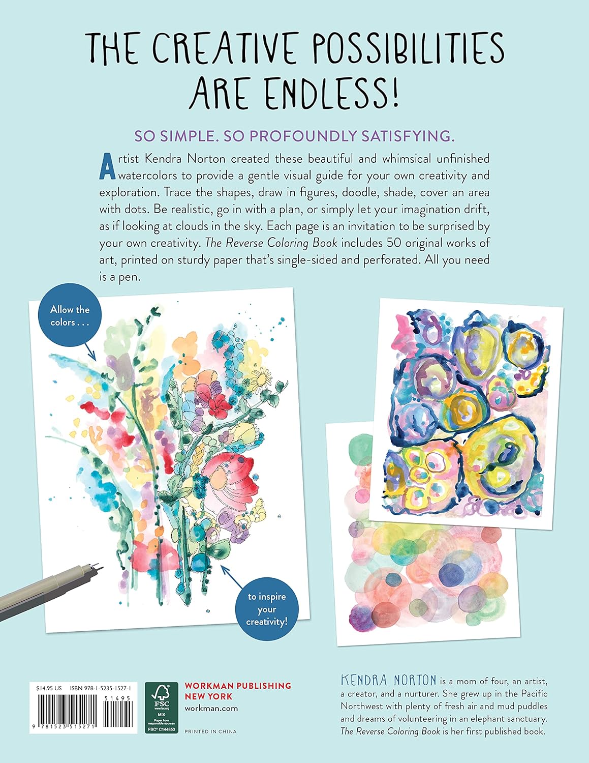 Reverse Coloring Book - Kendra Norton