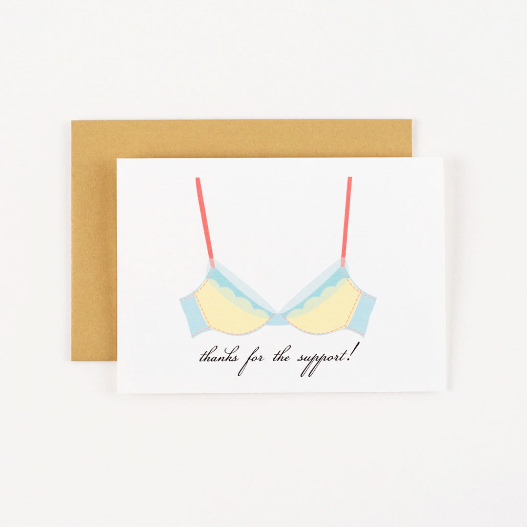 Thanks For the Support Greeting Card
