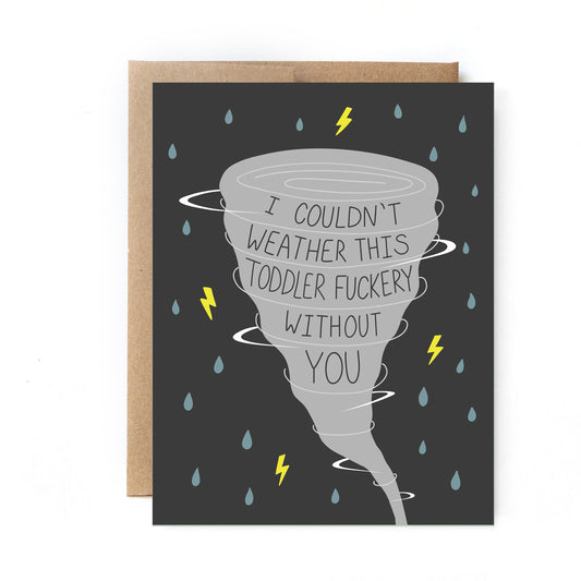 Toddler Tornado - Greeting Card - Unblushing
