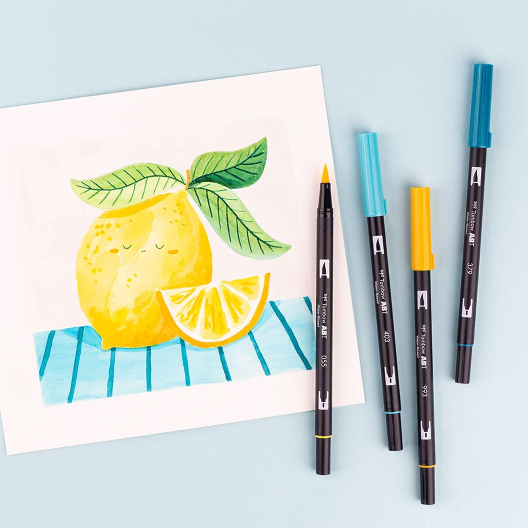 Lemon Squeezy 6-Pack Dual Brush Pen