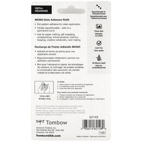 Refill Cartridge - fits Tombow Glue Tape Adhesive