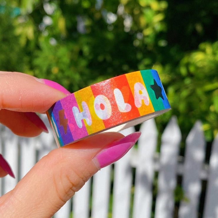 Hola Hello - Silver Foil Washi Tape - YAY Itzel