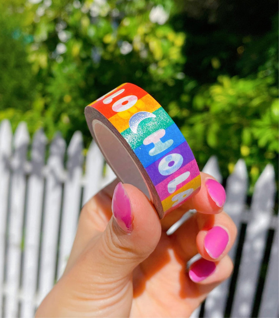 Hola Hello - Silver Foil Washi Tape - YAY Itzel