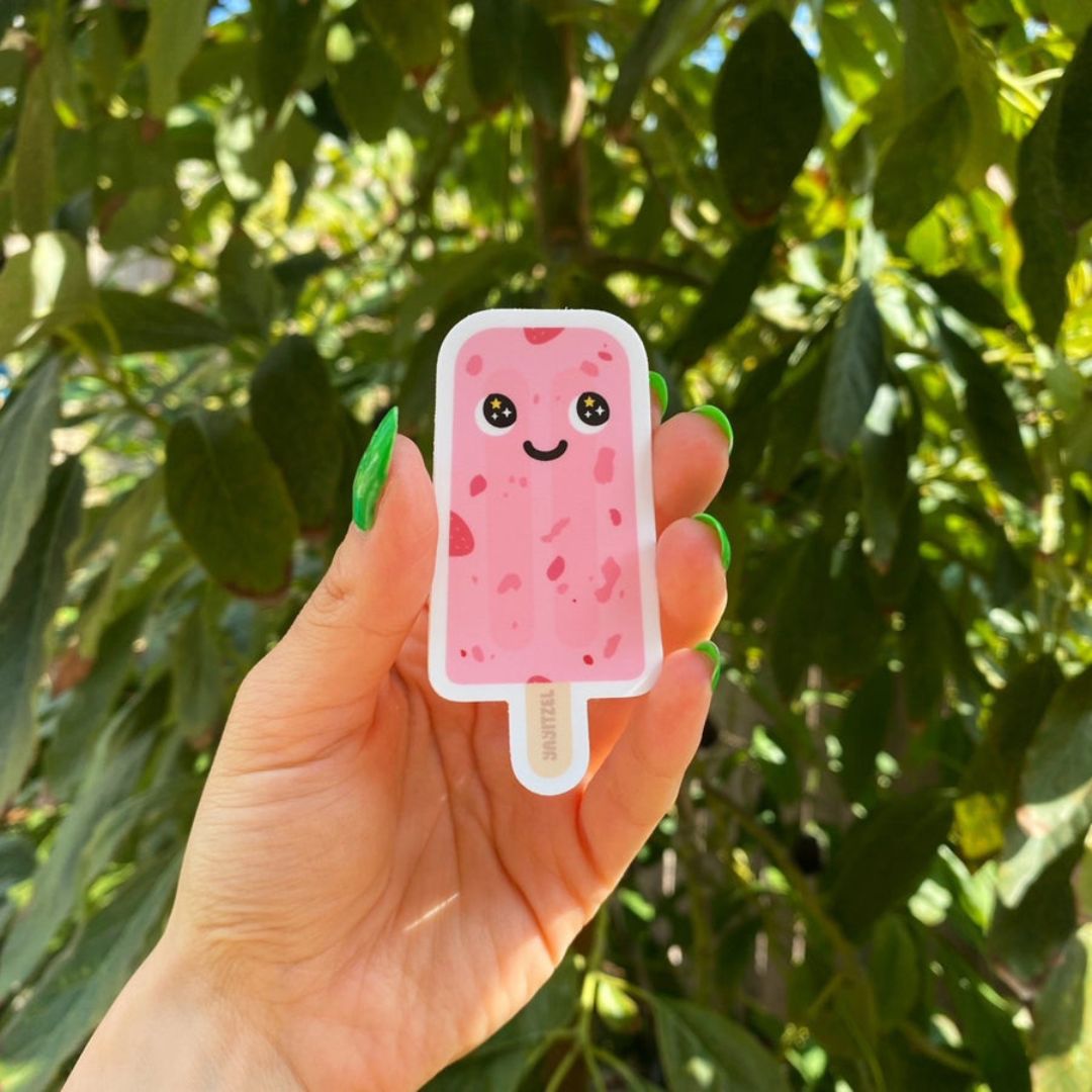 Paleta de Fresa- Vinyl Sticker - YAY Itzel
