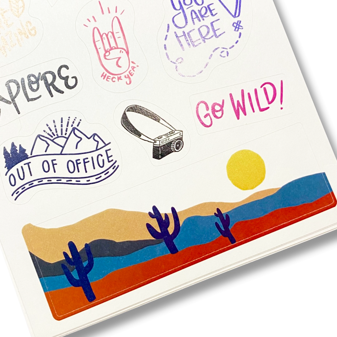 Desert Road Tripper Sticker Book