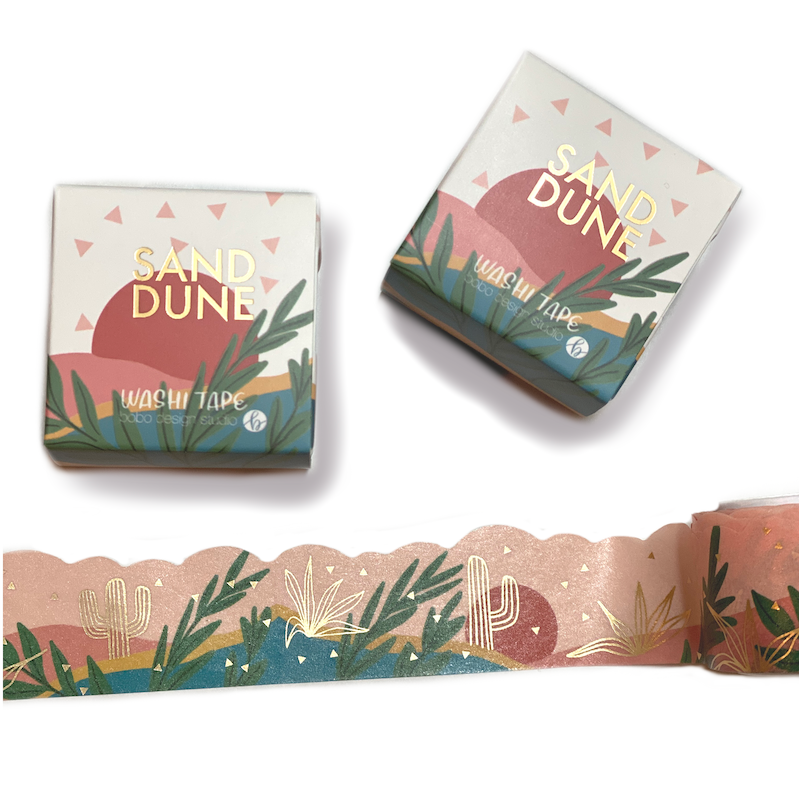 bobo design studio sand dune cloud cut washi tape