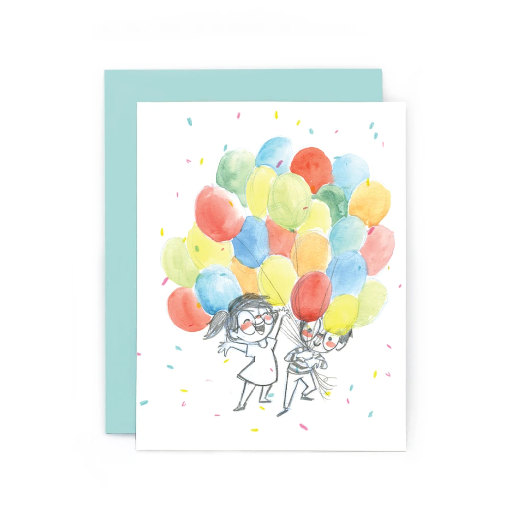 Clink Happy Balloon Greeting Card