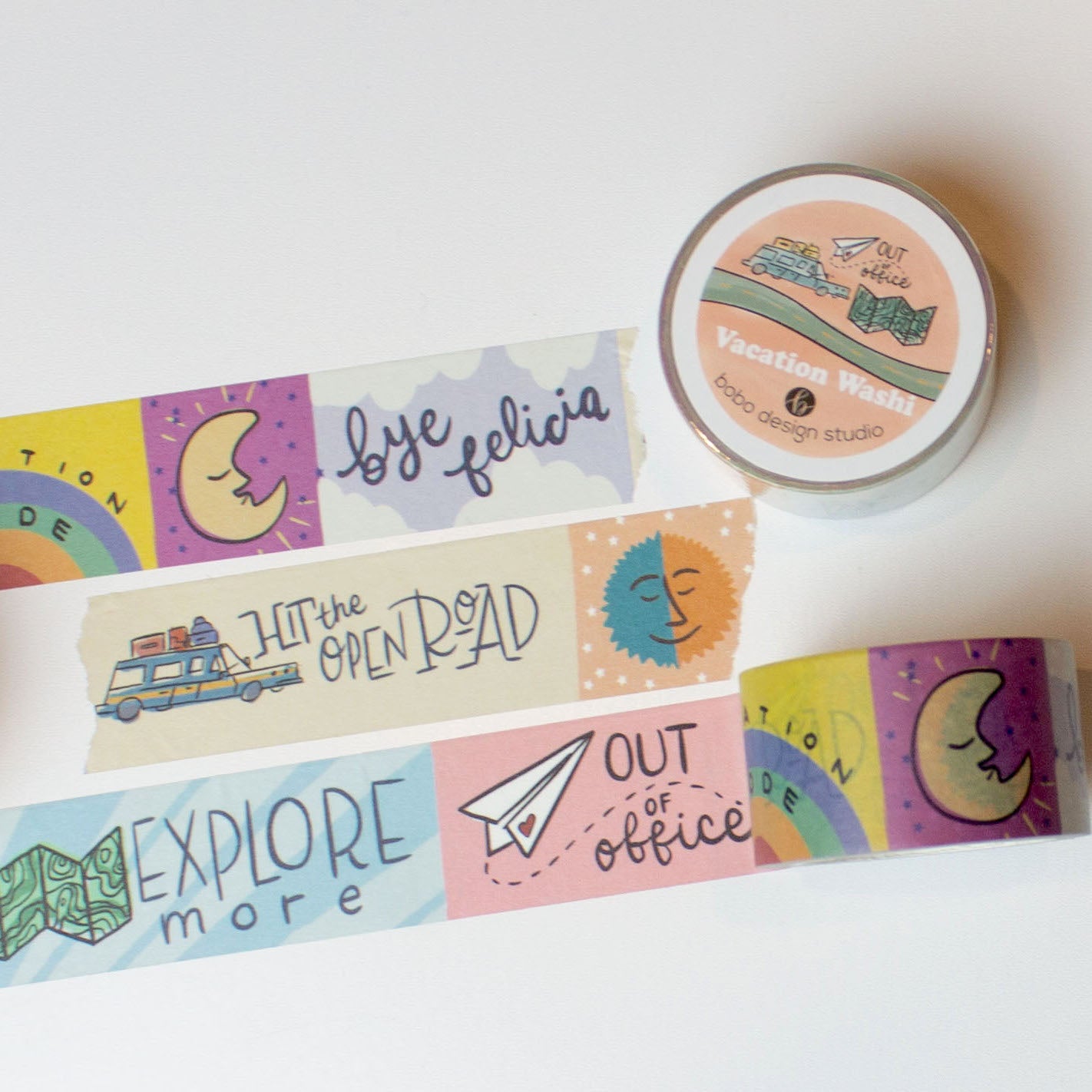 Vacation Mode 1" Washi Tape