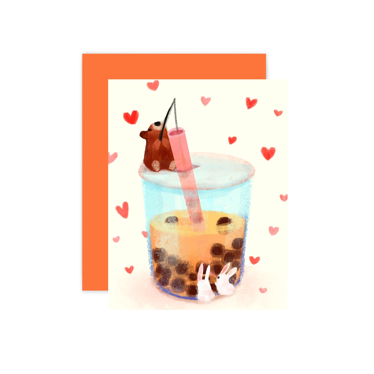Boba Greeting Card - The Little Red House